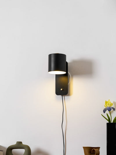 Ravenford Rotatable Cylinder Plug In Indoor Wall Light