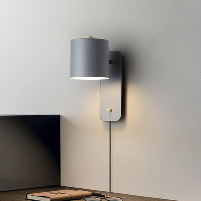 Ravenford Rotatable Cylinder Plug In Indoor Wall Light