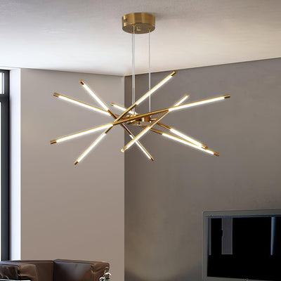 Lustra Chandelier Rotatable LED Modern - Neutral Decor