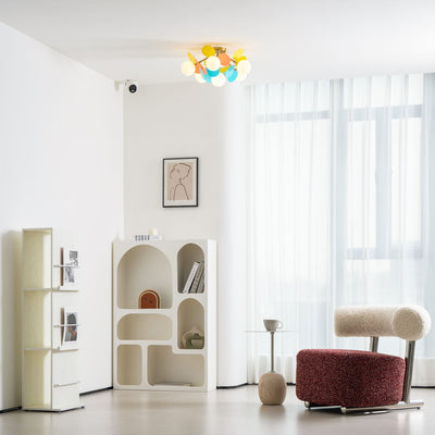 Fioragrove Round Macaron Flush Mount Ceiling Light