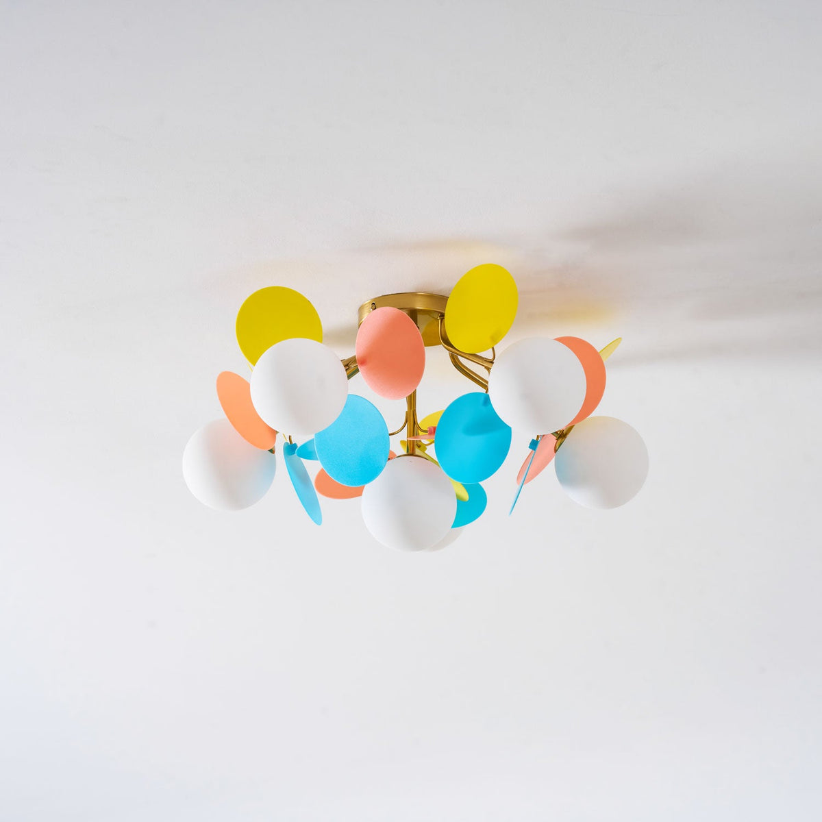 Fioragrove Round Macaron Flush Mount Ceiling Light