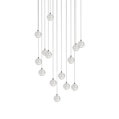 Crystal Bubble Cluster Pendant Light