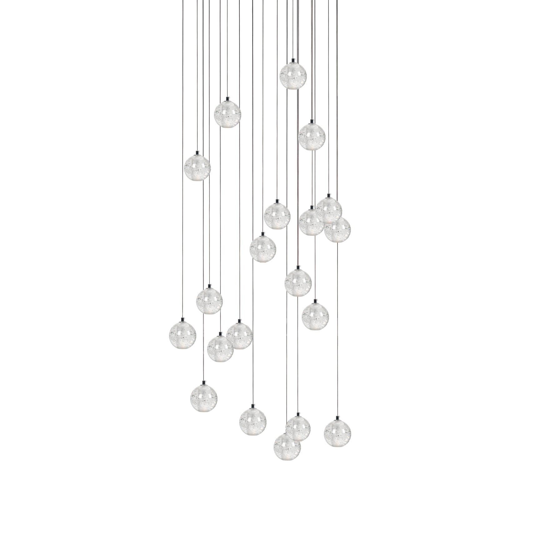 Crystal Bubble Cluster Pendant Light