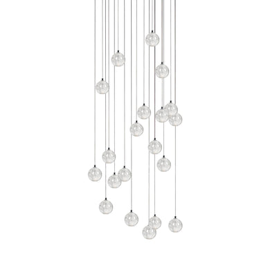 Crystal Bubble Cluster Pendant Light