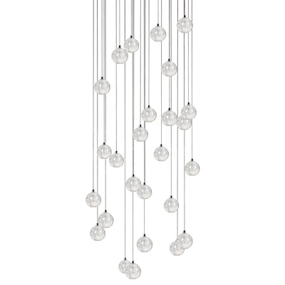 Crystal Bubble Cluster Pendant Light