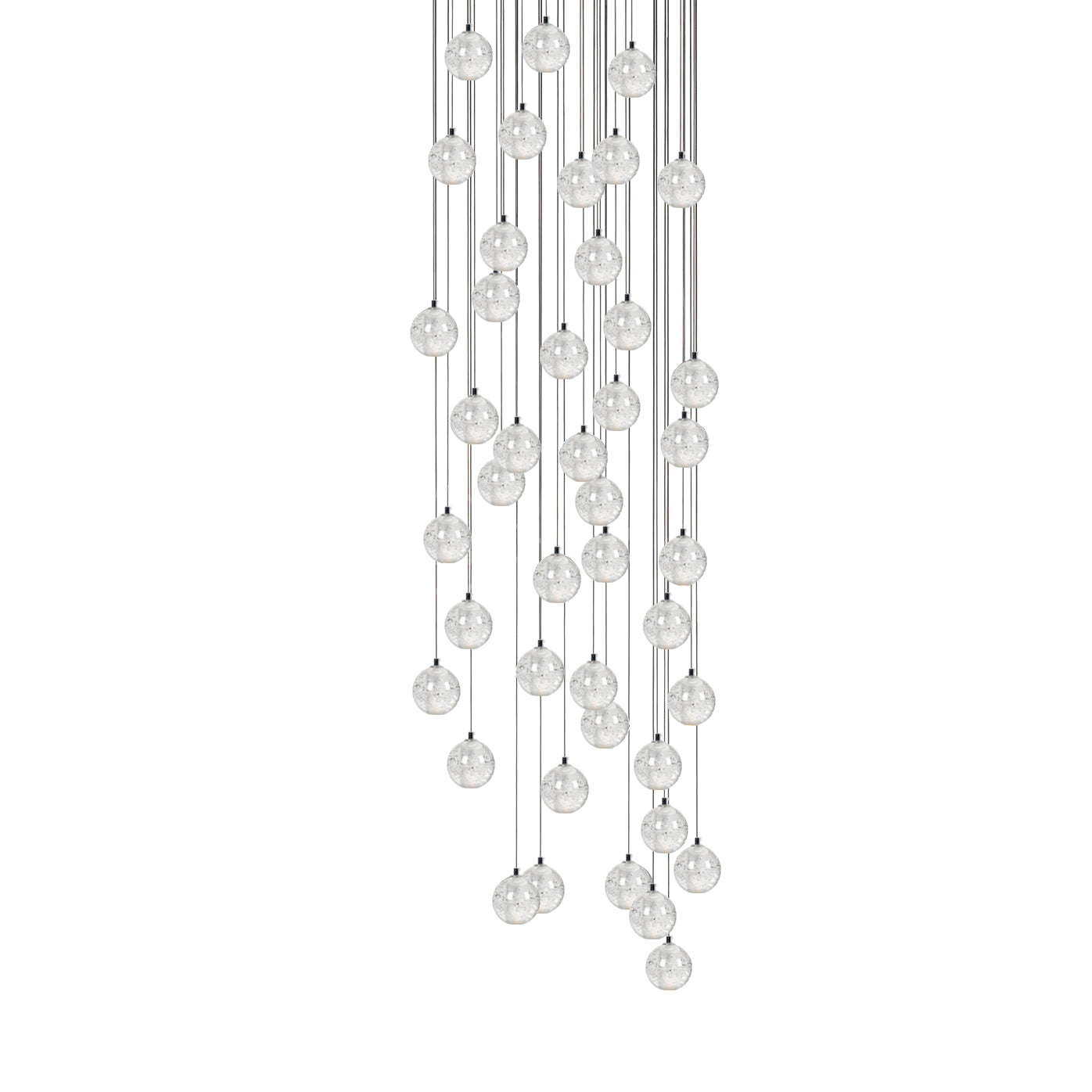 Crystal Bubble Cluster Pendant Light