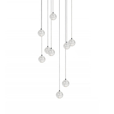Crystal Bubble Cluster Pendant Light