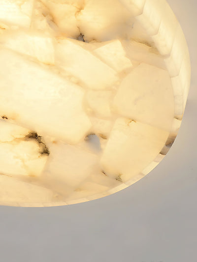 Nivael Round Alabaster Ceiling Lamp