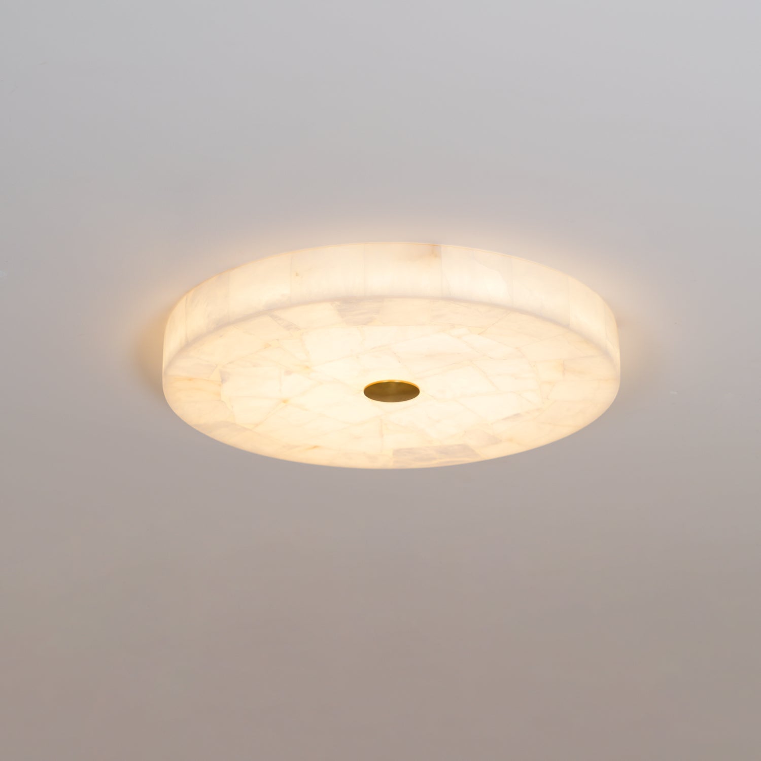 Ciphayra Round Mosaic  Alabaster Ceiling Light