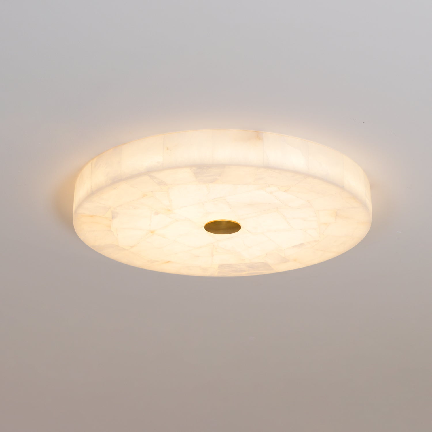 Ciphayra Round Mosaic  Alabaster Ceiling Light