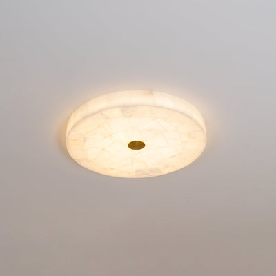 Ciphayra Round Mosaic  Alabaster Ceiling Light