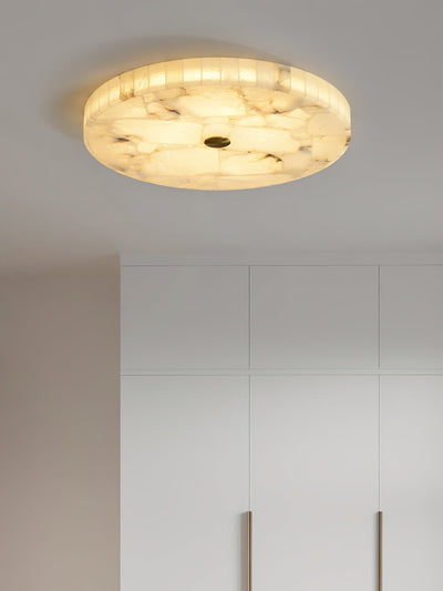 Nivael Round Alabaster Ceiling Lamp