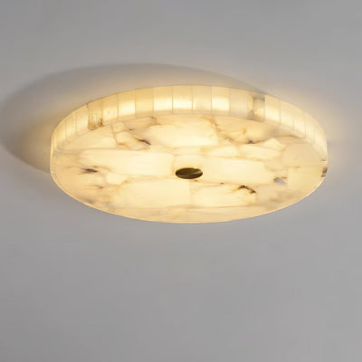 Ciphayra Round Mosaic  Alabaster Ceiling Light