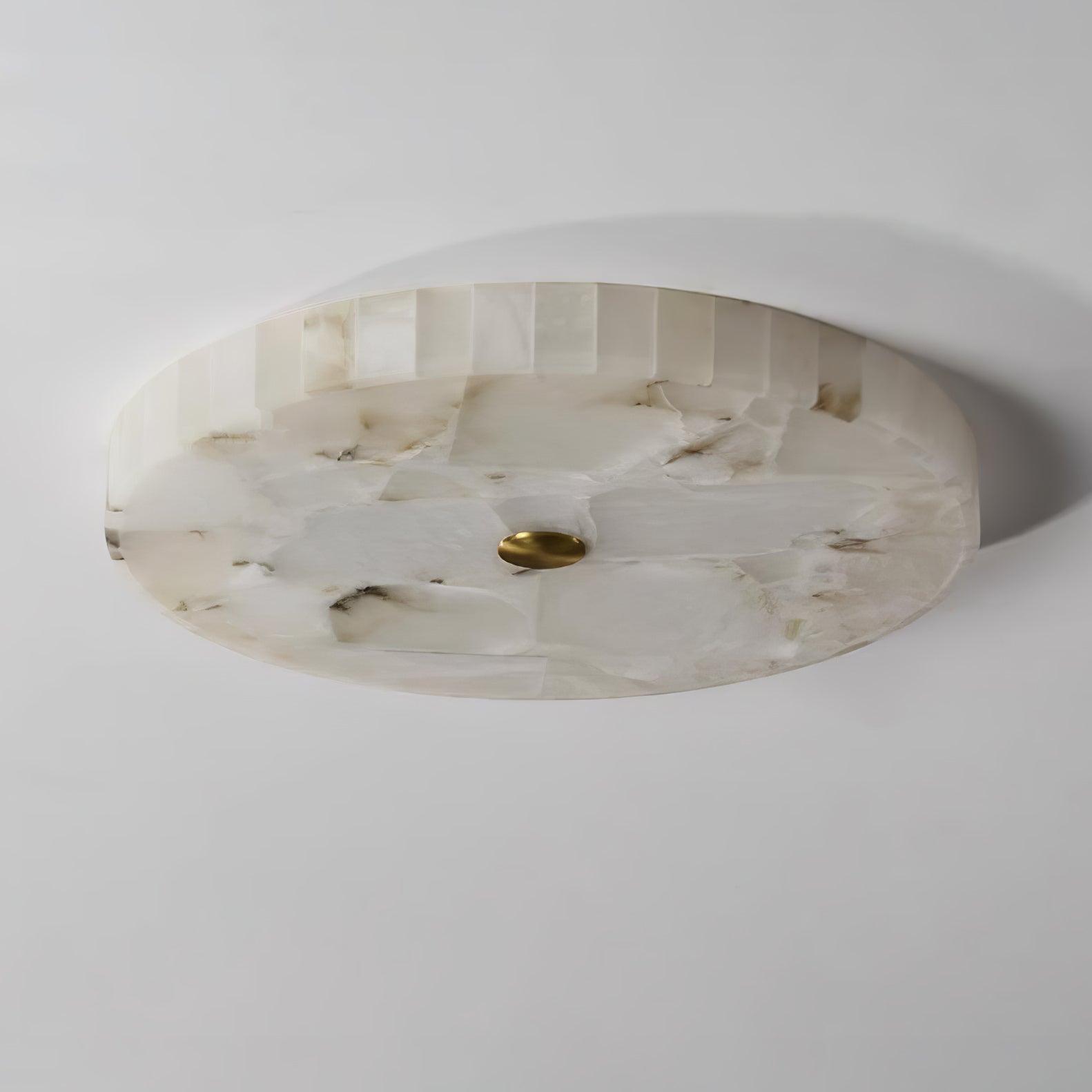 Ciphayra Round Mosaic  Alabaster Ceiling Light