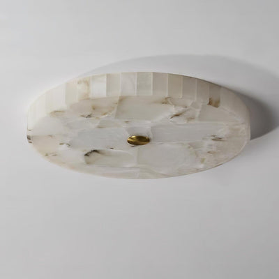 Ciphayra Round Mosaic  Alabaster Ceiling Light