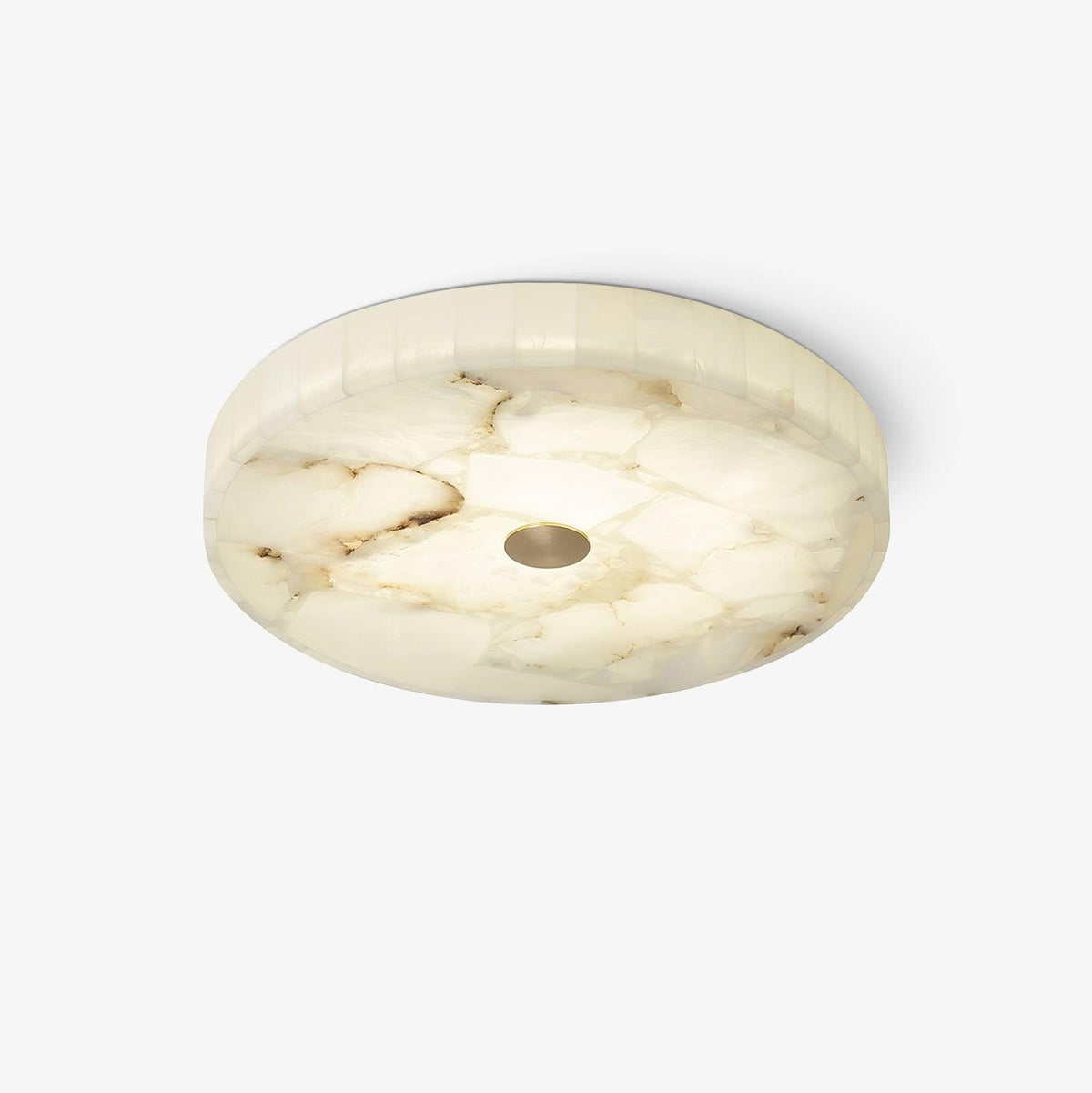 Norshire Round Alabaster Flush Mount Ceiling Light