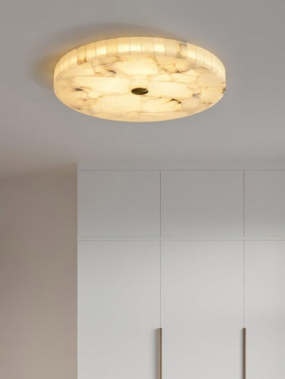 Ciphayra Round Mosaic  Alabaster Ceiling Light