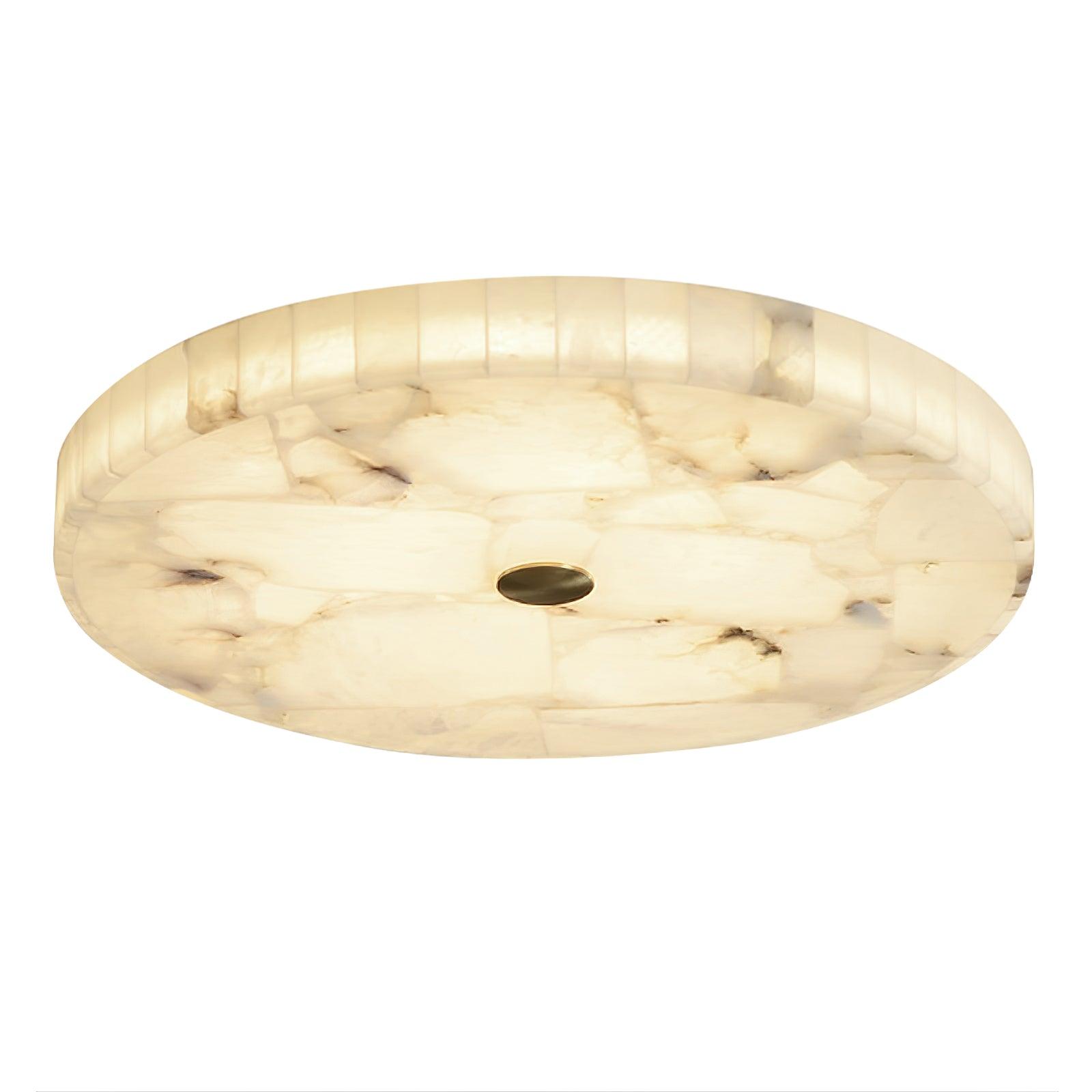 Ciphayra Round Mosaic  Alabaster Ceiling Light