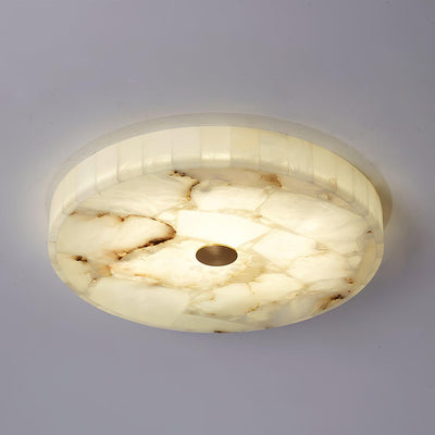 Ciphayra Round Mosaic  Alabaster Ceiling Light