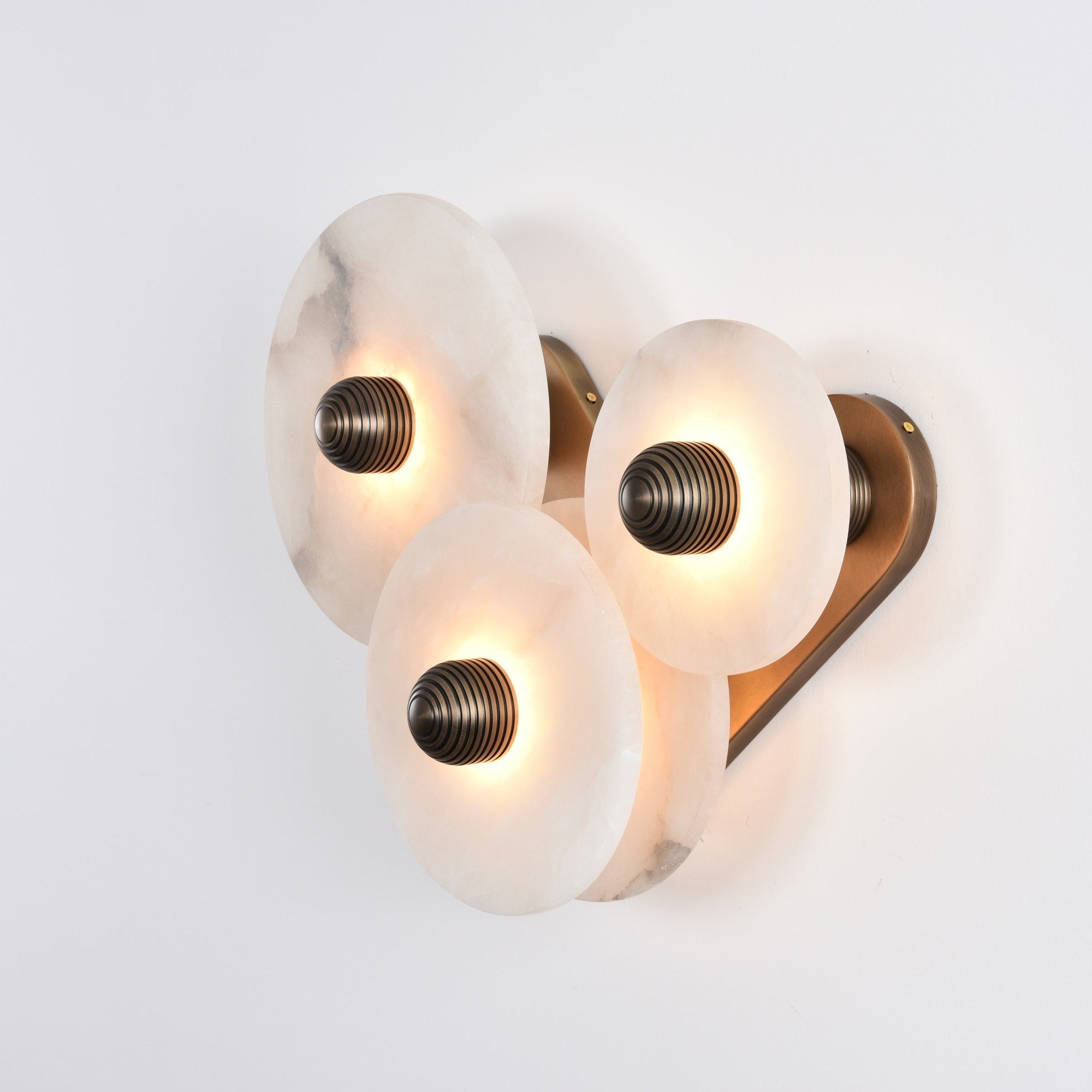 Selene Minimalist Alabaster Ceiling Light