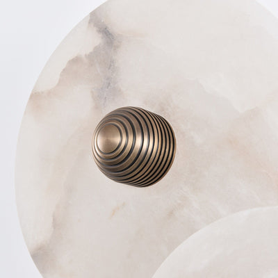 Selene Minimalist Alabaster Ceiling Light