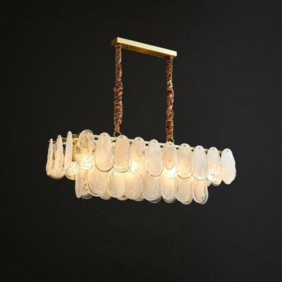 Zosolia Postmodern Luxury Round Cloud Glass Chandelier - Neutral Decor