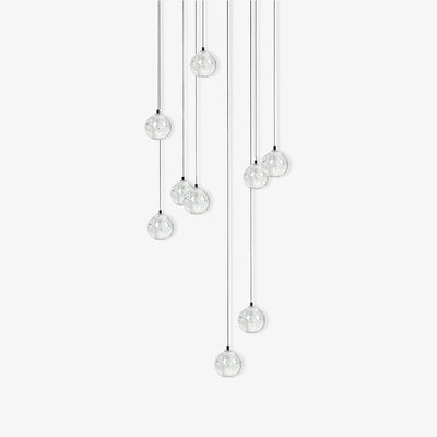 Crystal Bubble Cluster Pendant Light