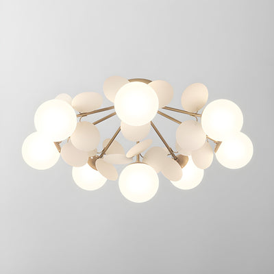Fioragrove Round Macaron Flush Mount Ceiling Light