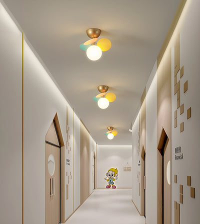 Fioragrove Round Macaron Flush Mount Ceiling Light