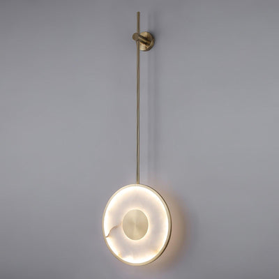 Vevelila Minimalist Alabaster Pendant Light - Neutral Decor
