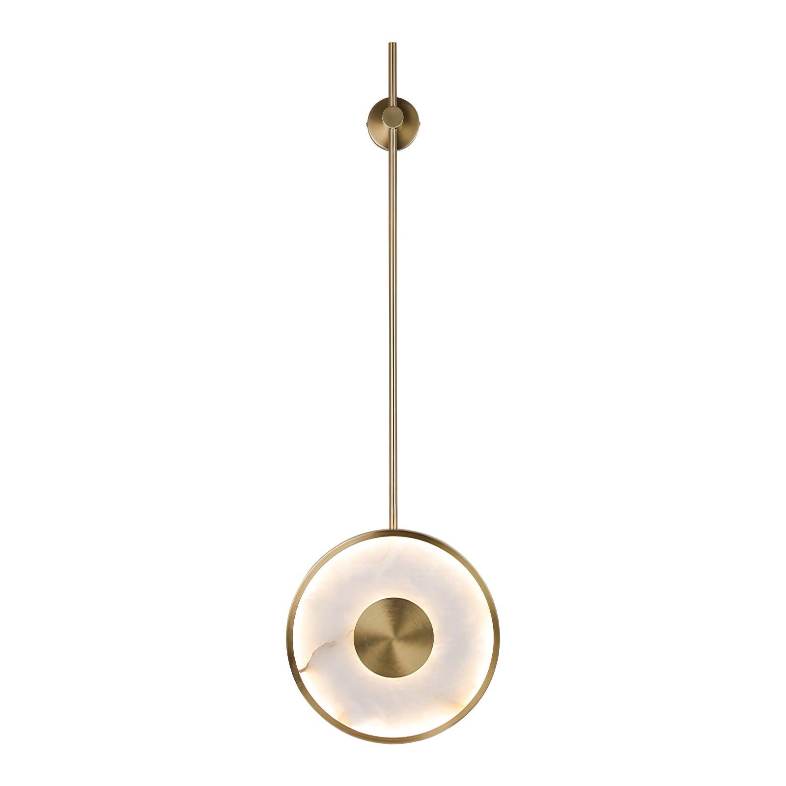 Vevelila Minimalist Alabaster Pendant Light - Neutral Decor