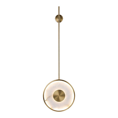 Vevelila Minimalist Alabaster Pendant Light - Neutral Decor