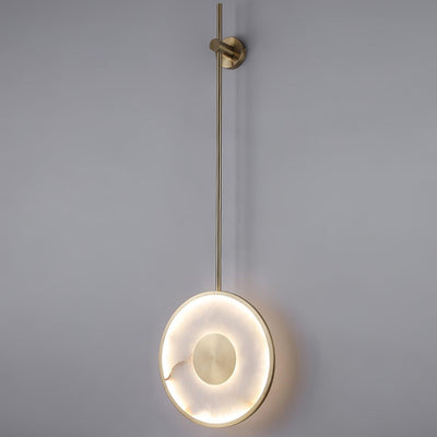 Vevelila Minimalist Alabaster Pendant Light - Neutral Decor