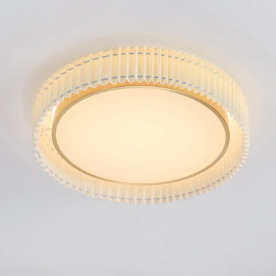Corinila Round Pleated Fabric Ceiling Lamp