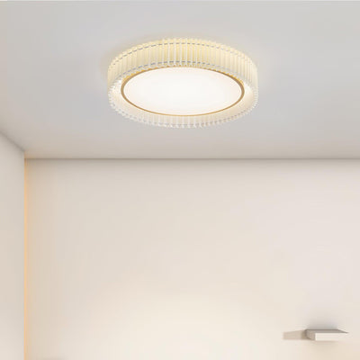 Corinila Round Pleated Fabric Ceiling Lamp