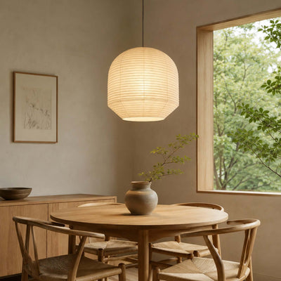 Rounded Paper Pendant Lamp