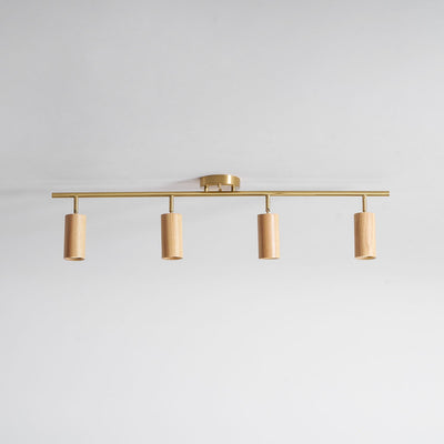 Caspwell Wood Flush Mount Ceiling Light