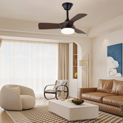 Orlen Minimalist Wood Ceiling Fan Light