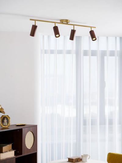 Caspwell Wood Flush Mount Ceiling Light