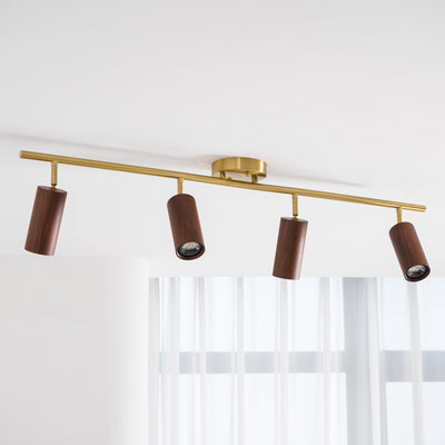 Caspwell Wood Flush Mount Ceiling Light
