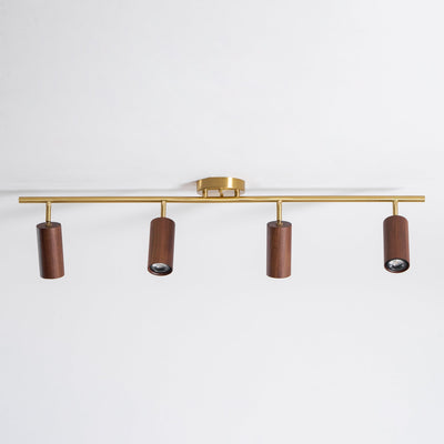 Caspwell Wood Flush Mount Ceiling Light