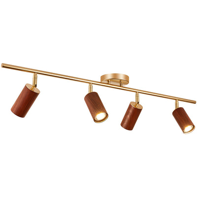 Caspwell Wood Flush Mount Ceiling Light