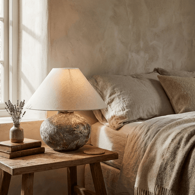 Odrielle Distressed Ceramic Table Lamp