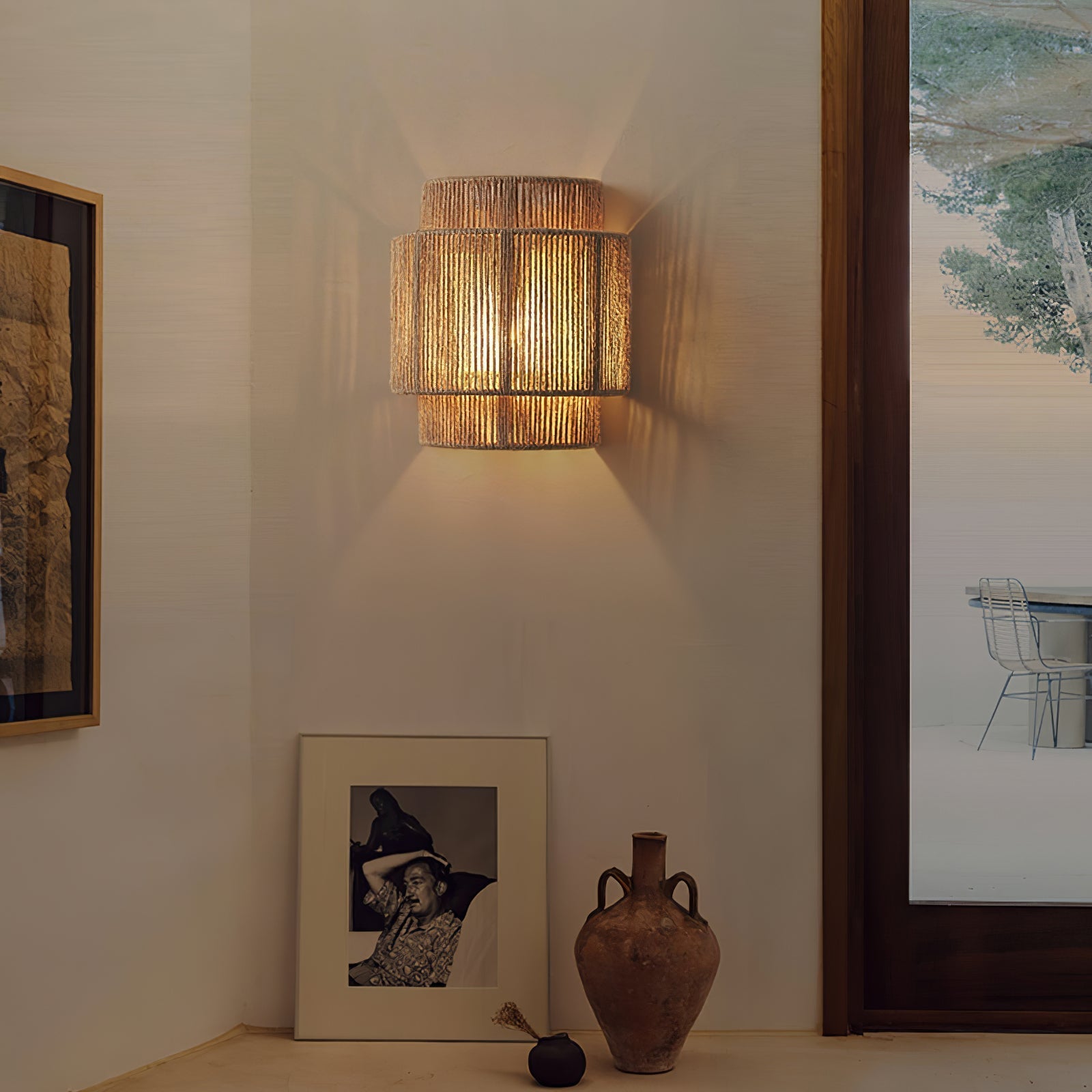 Velivaria Wall Lamp Rustic Weave