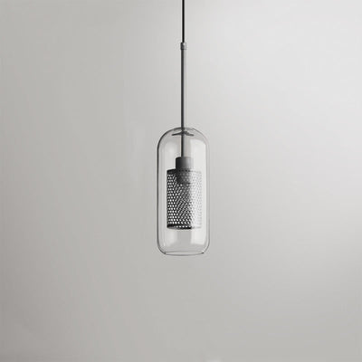 Arisha Golden Pendant Light, /Glass, Globe/Cylindric - Neutral Decor
