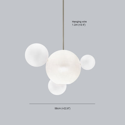 Valentina Modern Bubble Pendant Light - Neutral Decor