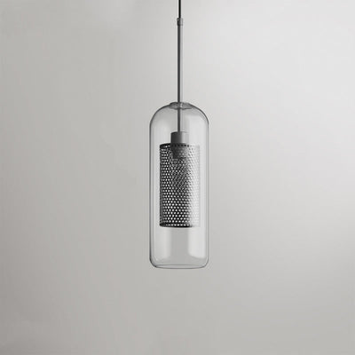 Arisha Golden Pendant Light, /Glass, Globe/Cylindric - Neutral Decor