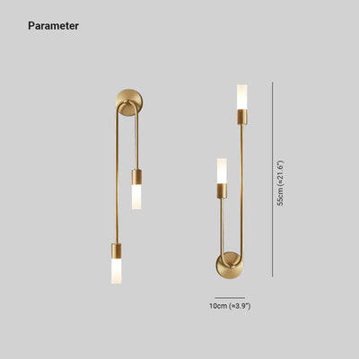 Arisha Modern Stick Wall Sconce for Bedeside - Neutral Decor