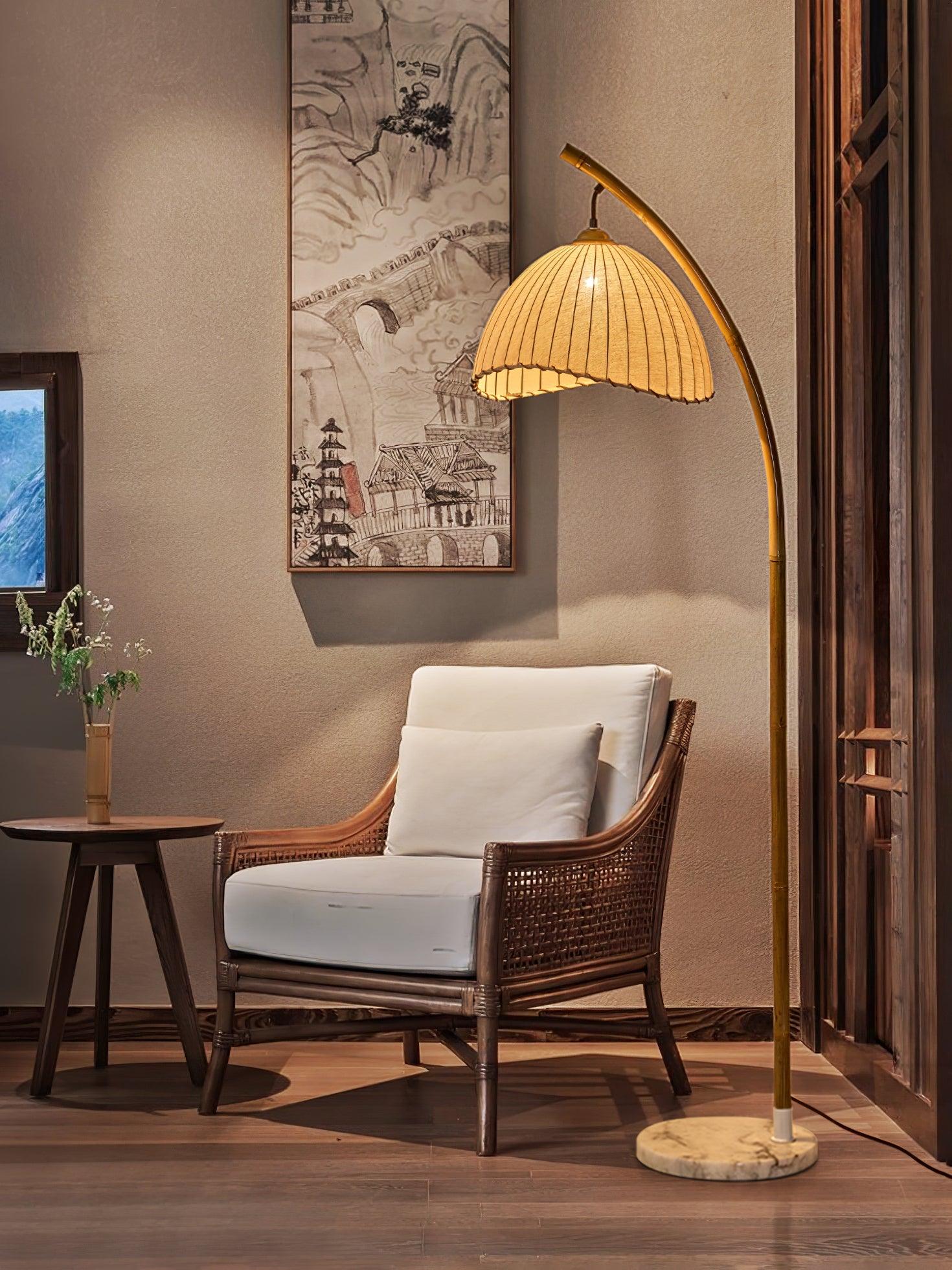 Liveno Minimalist Marble Floor Lamp