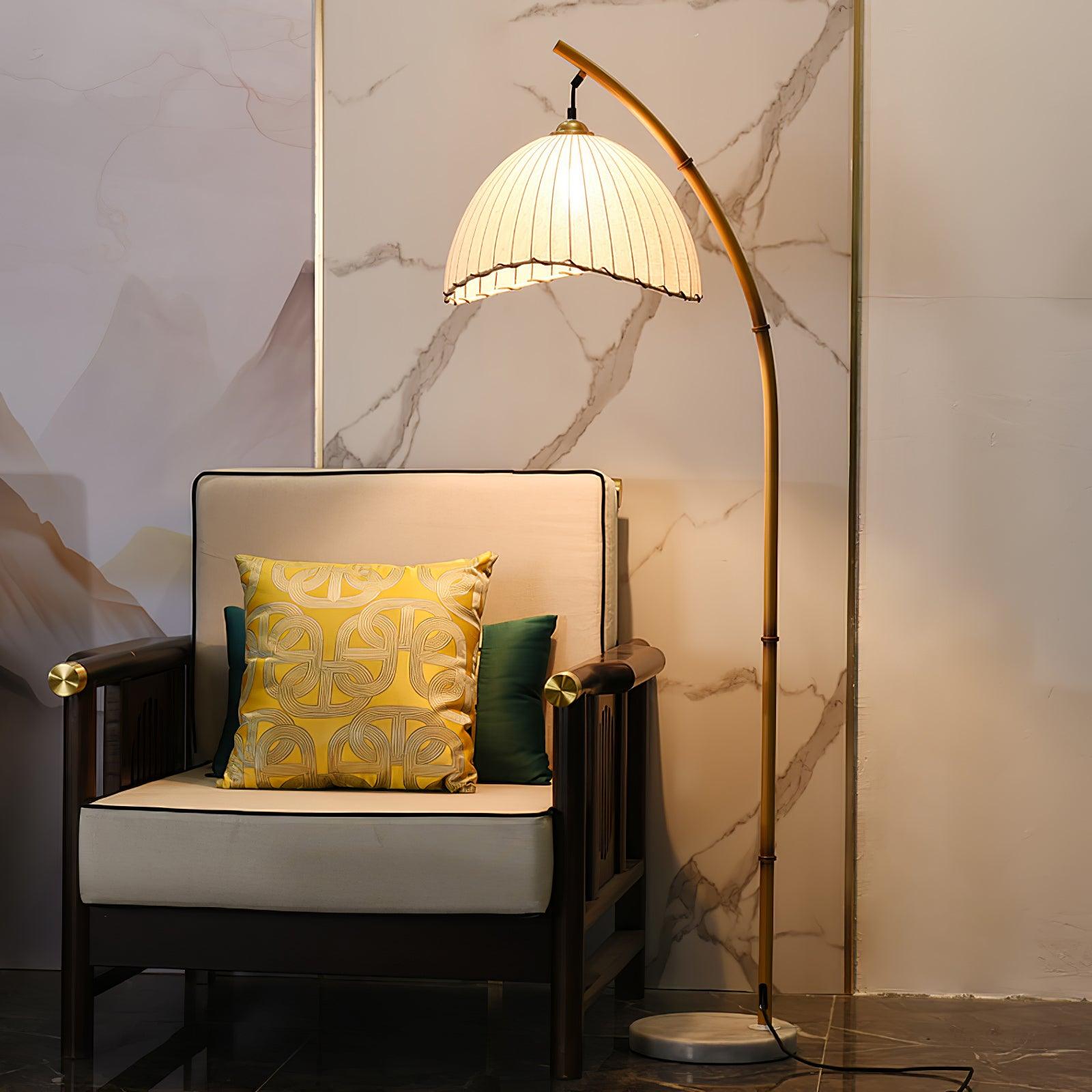 Liveno Minimalist Marble Floor Lamp